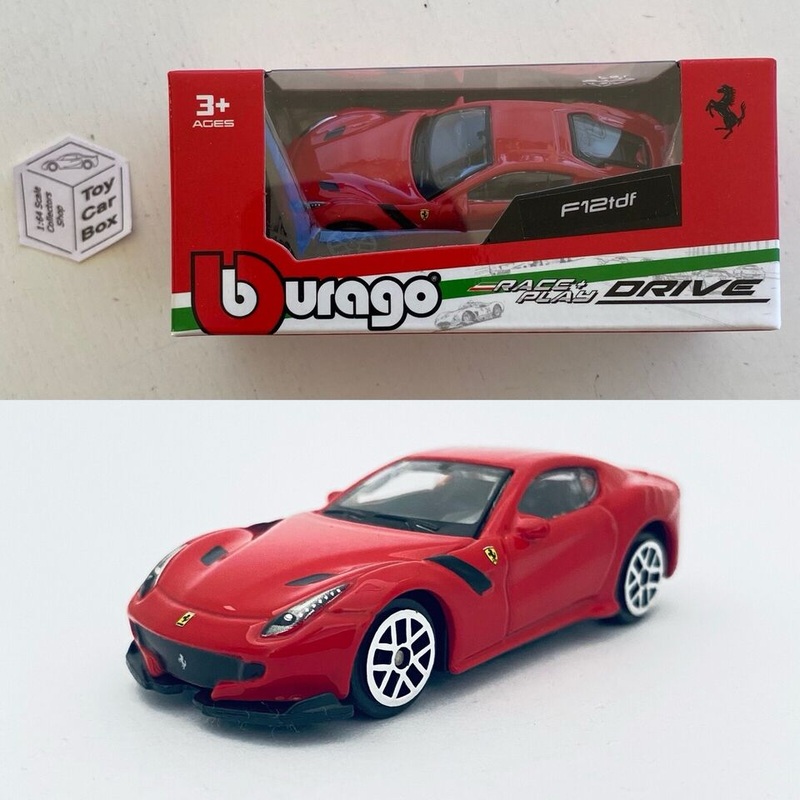 BBURAGO 1/64 – Ferrari F12tdf (Red – Race & Play – Boxed) F88