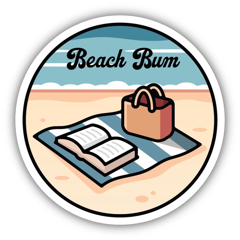 Beach Bum Sticker 3155-LSTK