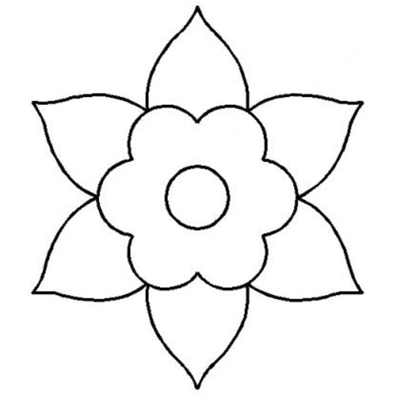 Block Quilting Stencils 5.5″ x 6″ Flower