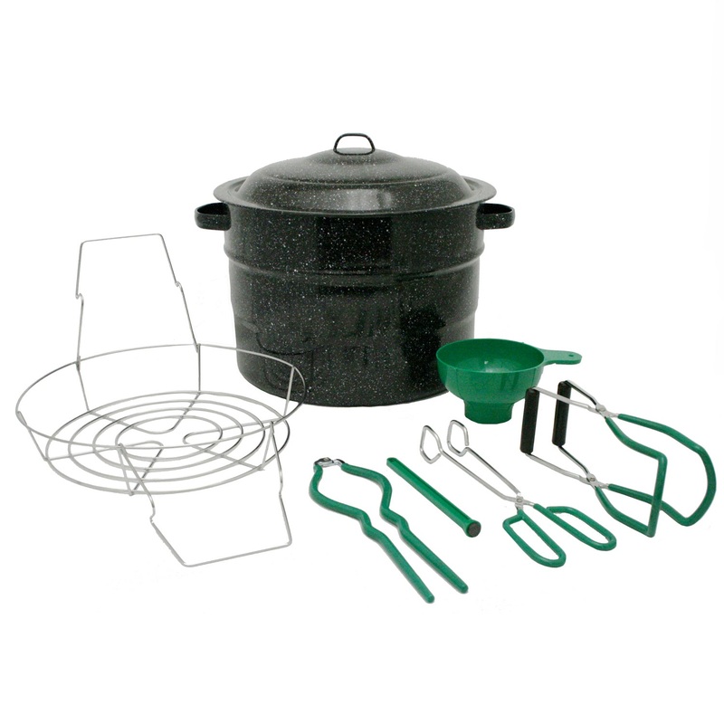 Enamelware Canner 21.5 quarts with Tool Set F0710