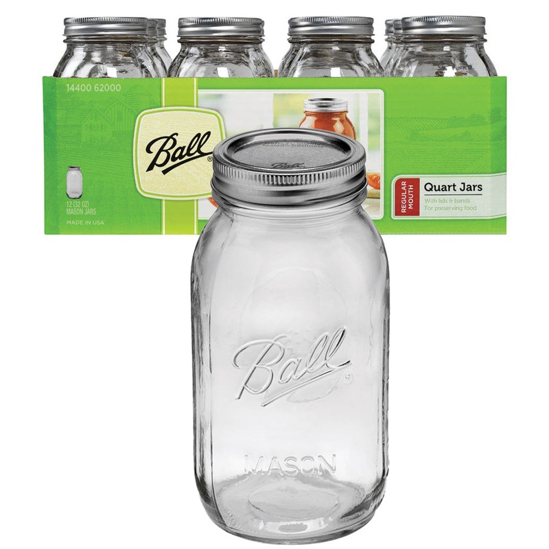 Regular Mouth Quart Jars 62000 Case of 12