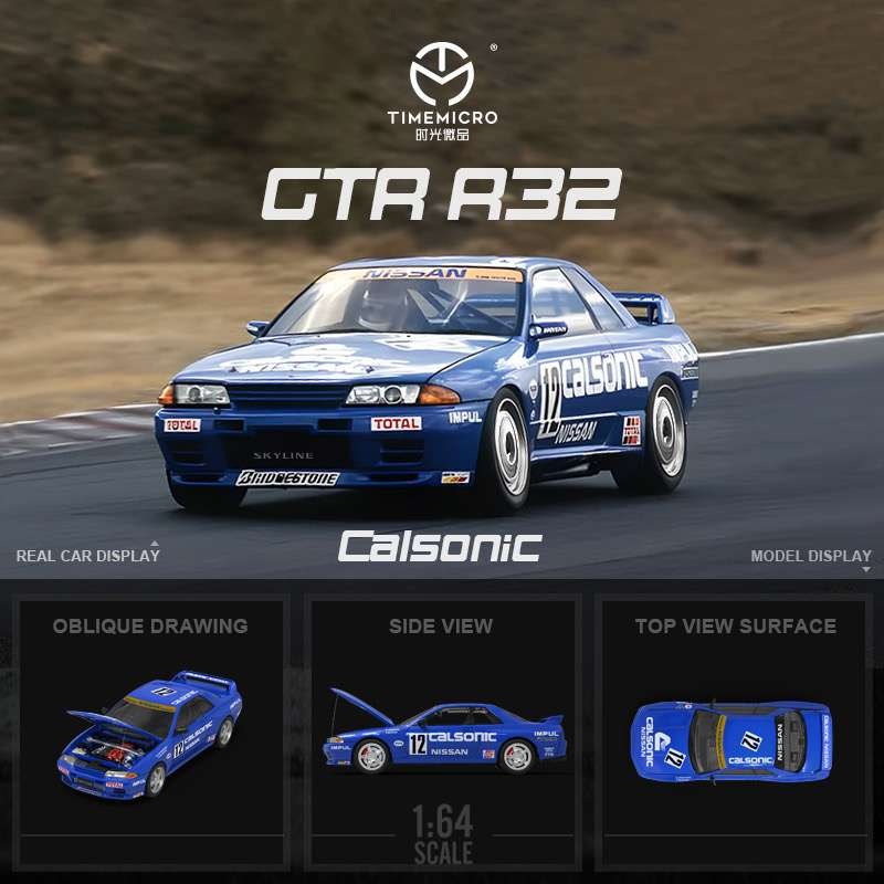 Time Micro 1:64 Nissan Skyline GT-R R32 – Calsonic