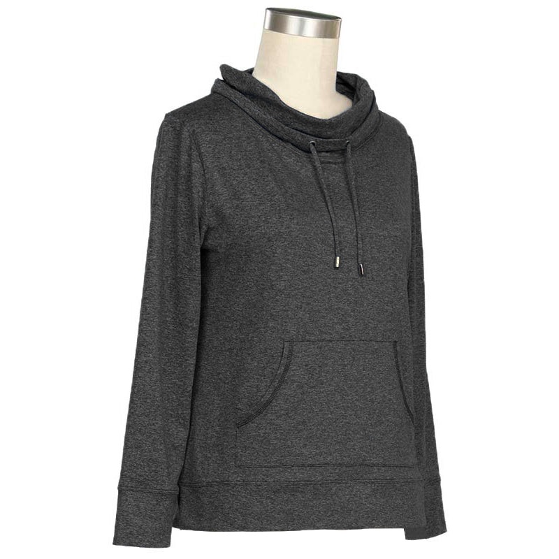 Women’s Long-Sleeve In The Groove Marl Top 424B Black Small