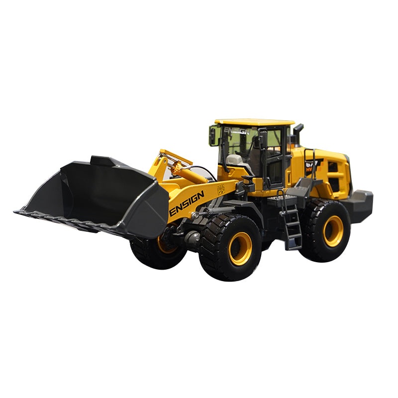 1:35 Scale ENSIGN Yingxuan YX677HV Diecast Wheel Loader Scale Model  Heavy Alloy Construction Vehicle with Functional Bucket & Steering