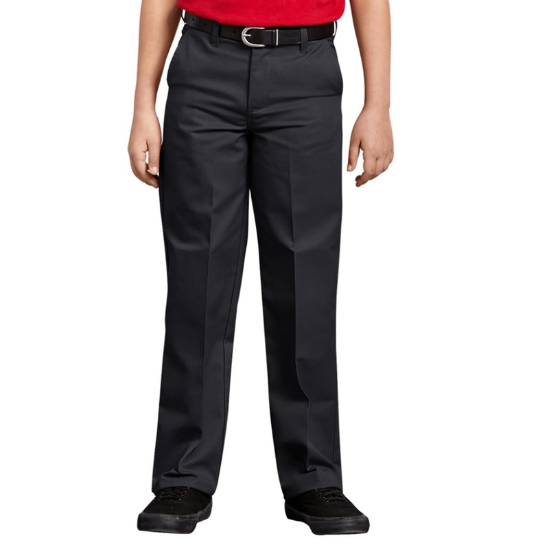 Boys’ Flexwaist Flat Front Pant A875B Black 8