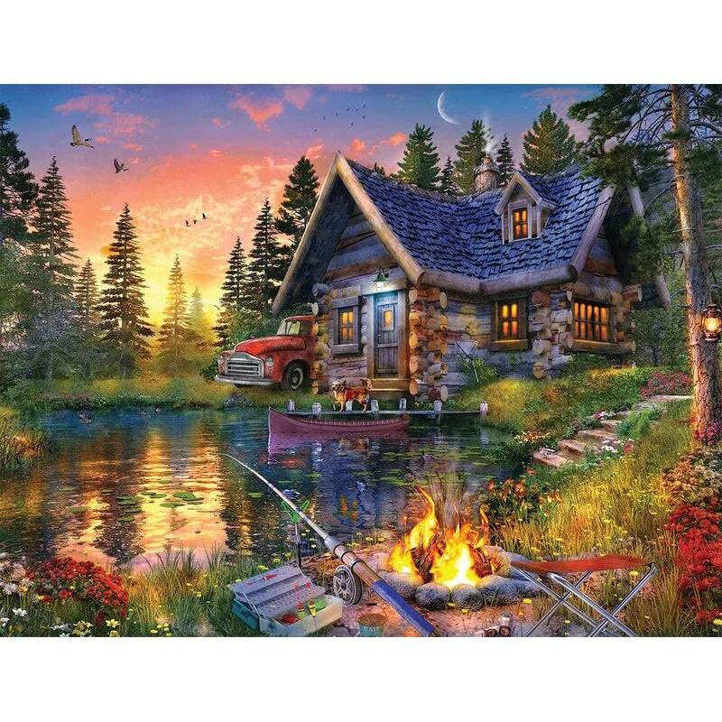 Sun-Kissed Cabin Puzzle 33-01595 500-piece