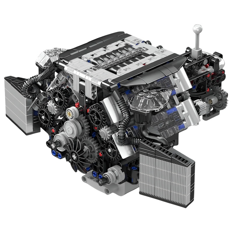 Twin Turbo W12 German Engine | 872pcs