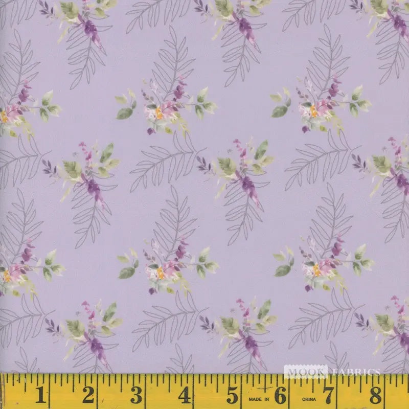 Wisteria Barble Polyester Fabric Grape
