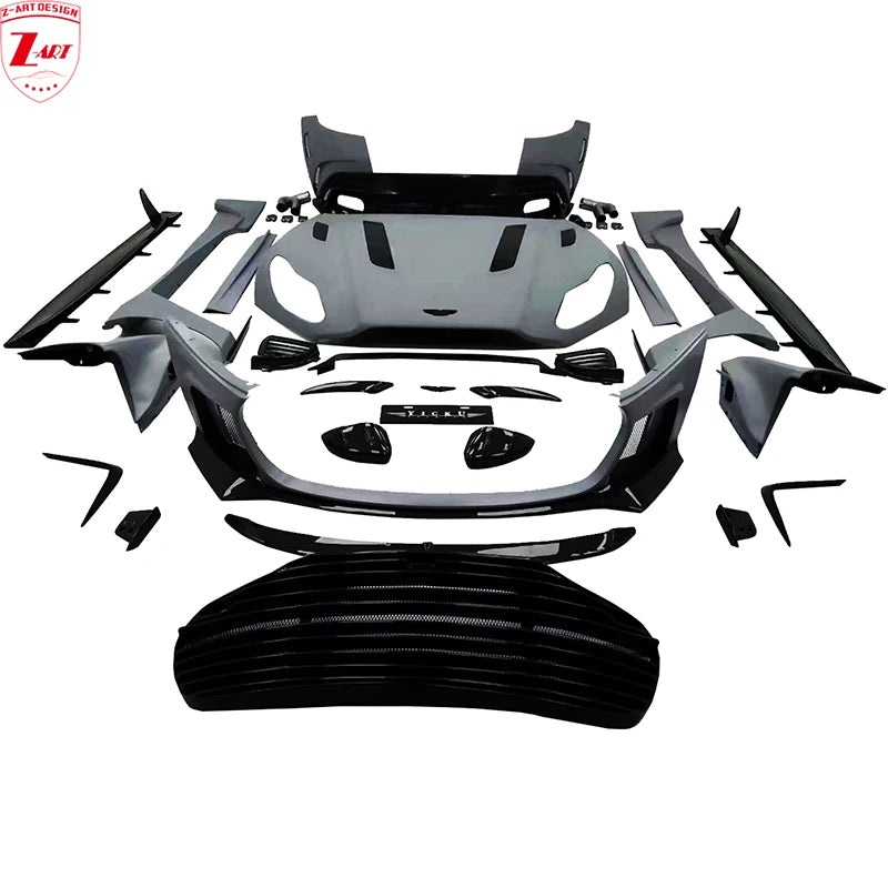 Z-ART DB11 Dry Carbon Fiber Body Kit for Aston Martin DB11 Upgrade Body Kit for DB11 2016-2023 Aerodynamic Body Kit DRY GLOSY 3K CF