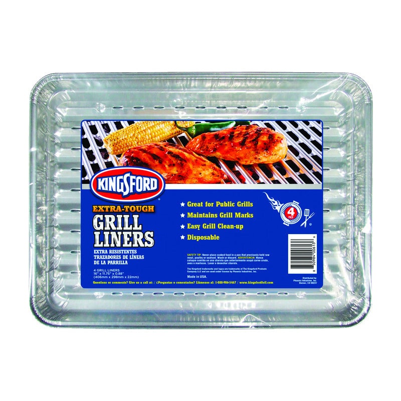 Pack of 4 Aluminum Grill Liners 6129994301