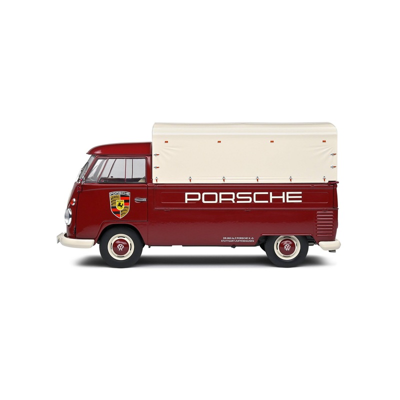 Solido – Volkswagen Transporter (T1) “Porsche Service” (Red) 1:18 Scale Model Car