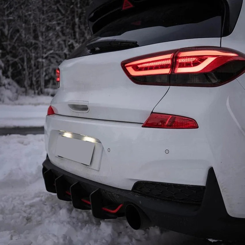Suitable For Hyundai I30N MK3 Hatchback 2017-2019 Rear Lip Air Knife Spoiler Rear Blade Modification Default Title