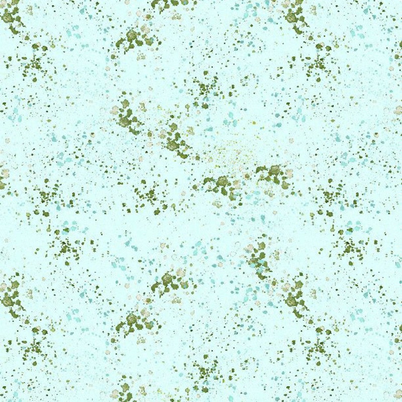 Sunlit Serenade Collection Splatter Texture Cotton Fabric 40776 Teal