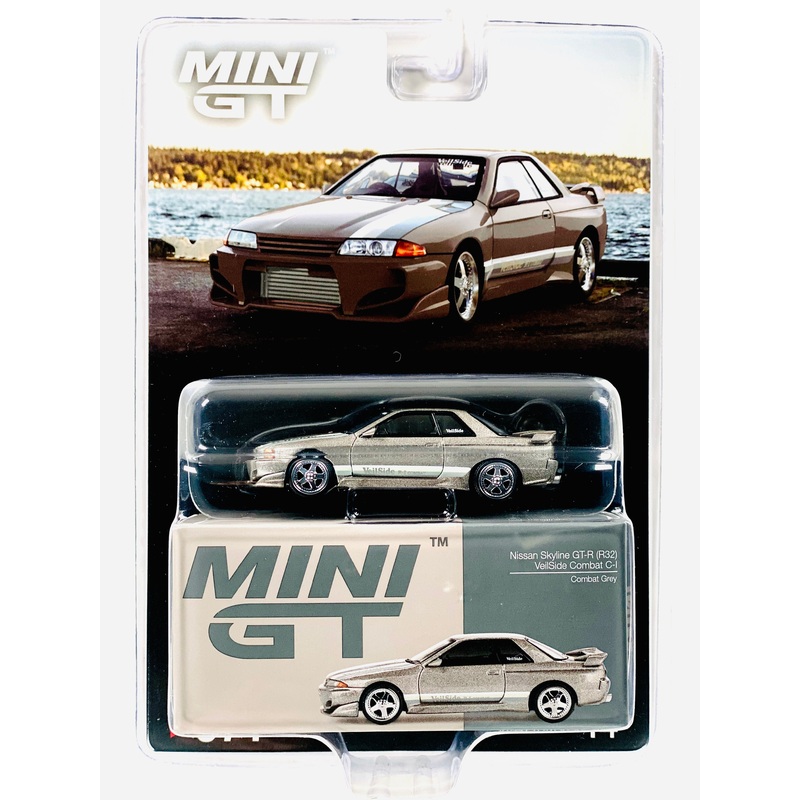 Mini GT Mijo Exclusive Nissan Skyline GT-R (R32) Veilside Combat C-I Veilside Combat Grey #971
