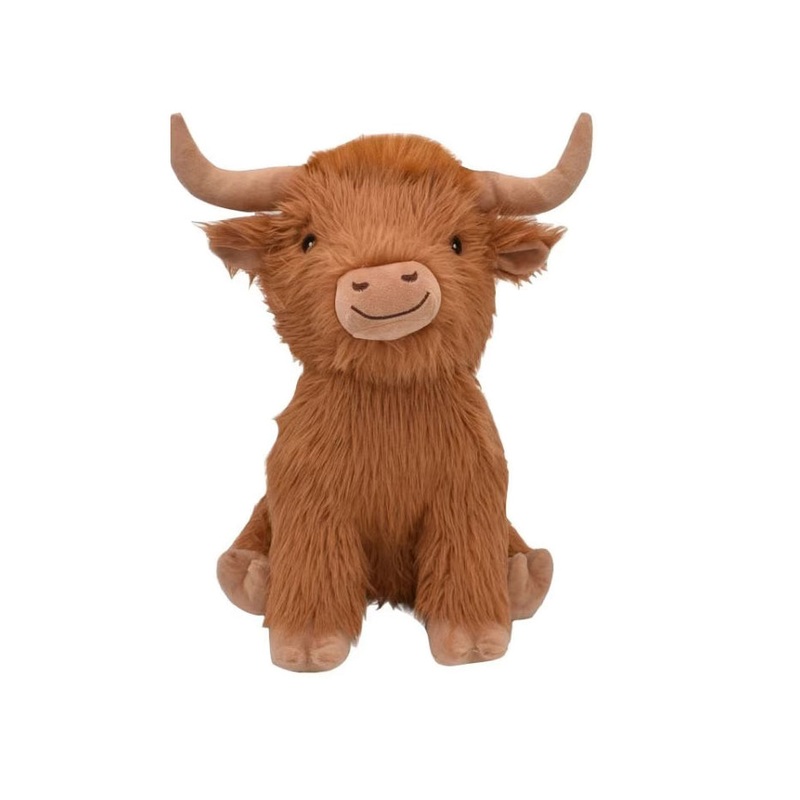 Shaggy Highland Cow Assorted Dog Toy 37468