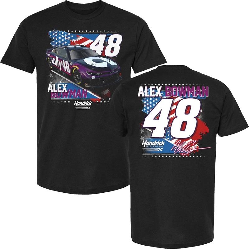 Alex Bowman 2025 Ally Patriotic Car T-Shirt Black L