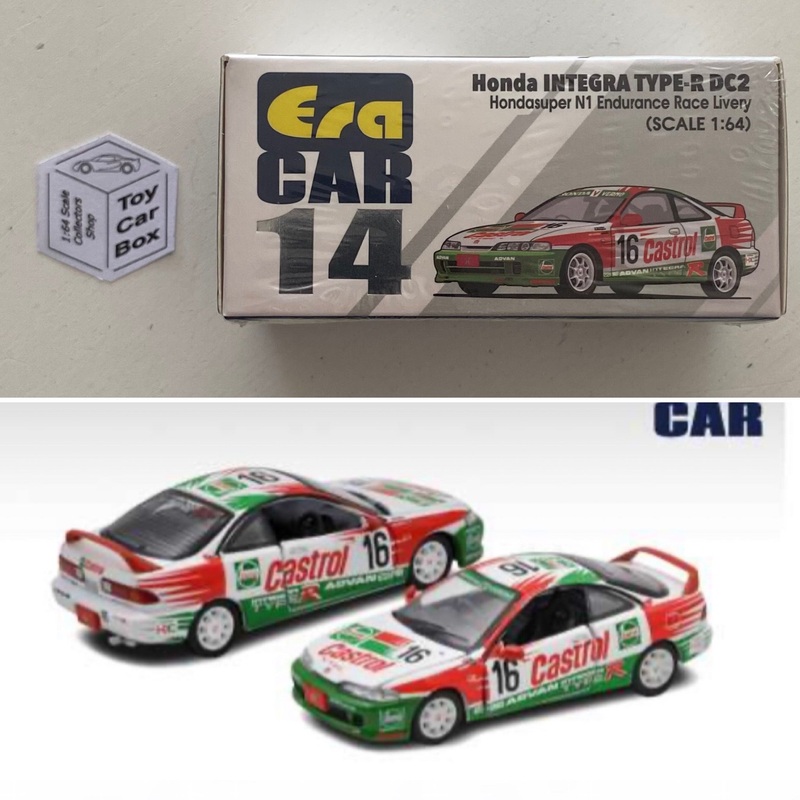 ERA CAR #14 – Honda Integra Type R DC2 (1:64 Scale – Castrol Race – Boxed) J69