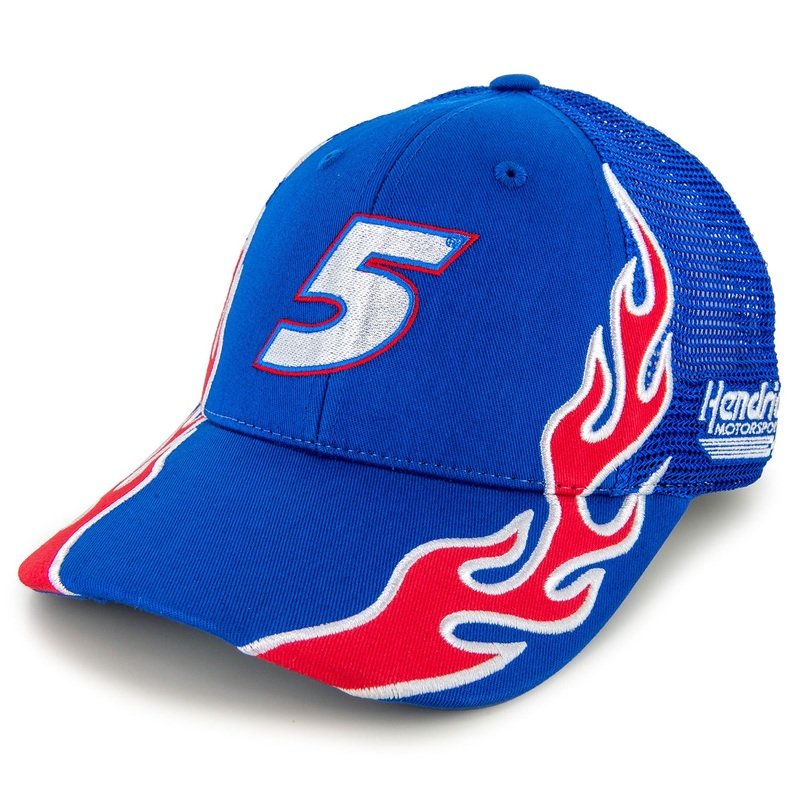 Kyle Larson 2025 Flame #5 Mesh Hat Blue Adult