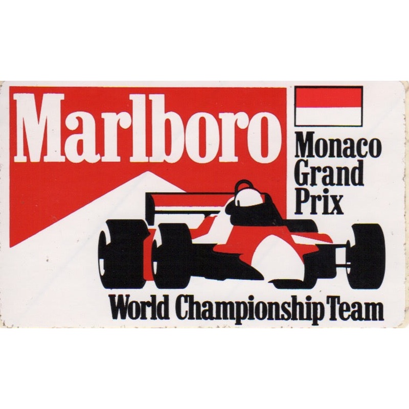 Marlboro World Championship Team Monaco GP Sticker