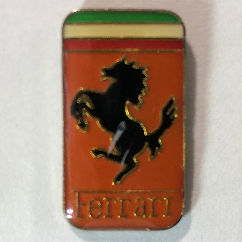 Ferrari – Red Background –  Vintage Lapel Pin