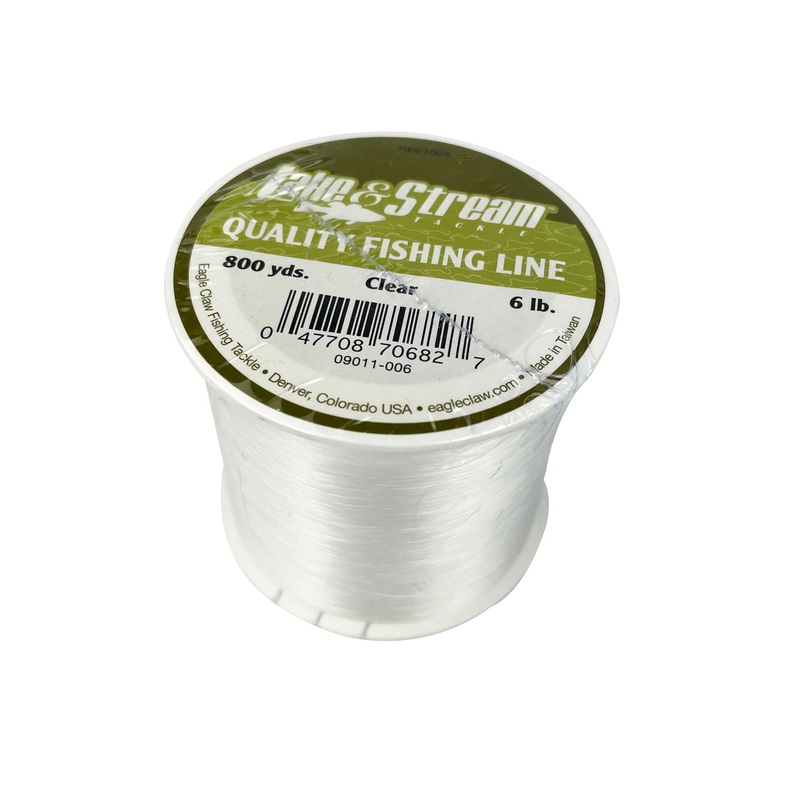 Lake & Stream Mono-Filament Clear Fishing Line 09011 900 yards 4 pounds