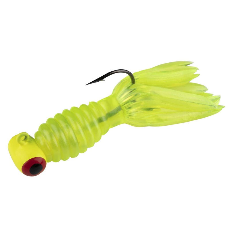 Mr. Crappie 1/16th oz Sausage Head Jig MRCSH116 Hot Chartreuse