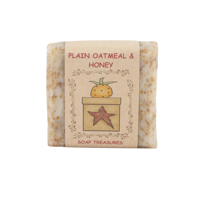 Fragrance Free Handmade Bar Soap Plain Oatmeal & Honey PRIM-POHU