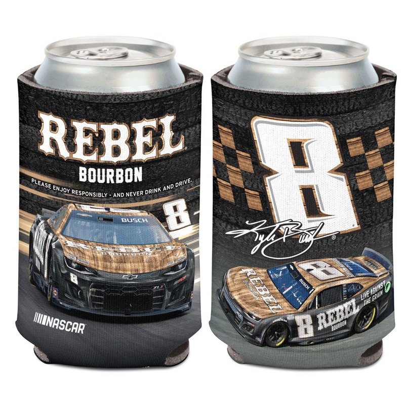 Kyle Busch 2025 Rebel Bourbon #8 Can Hugger 12oz Cooler