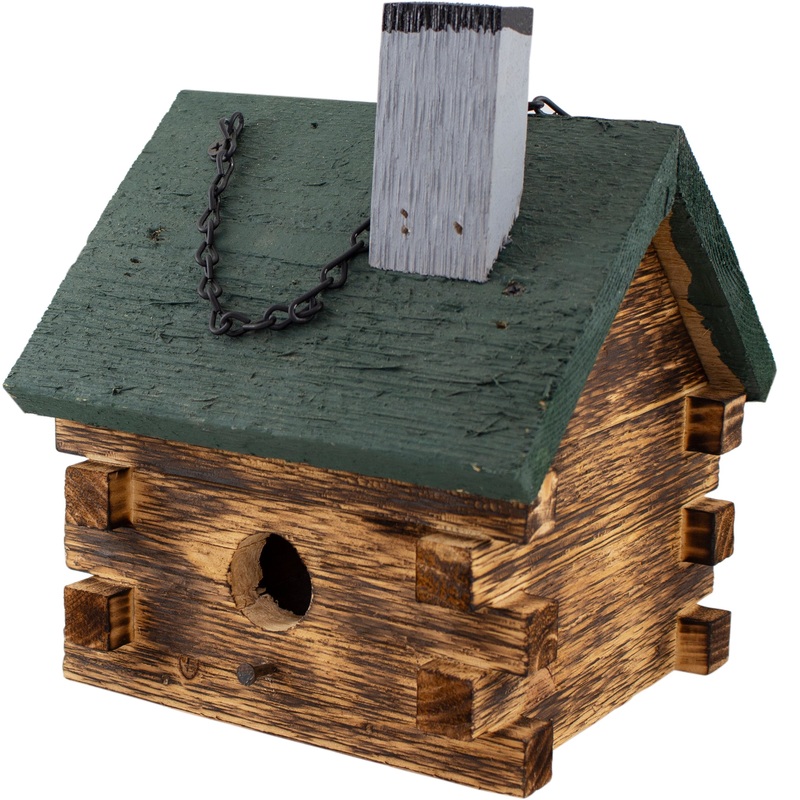Log Cabin Birdhouse