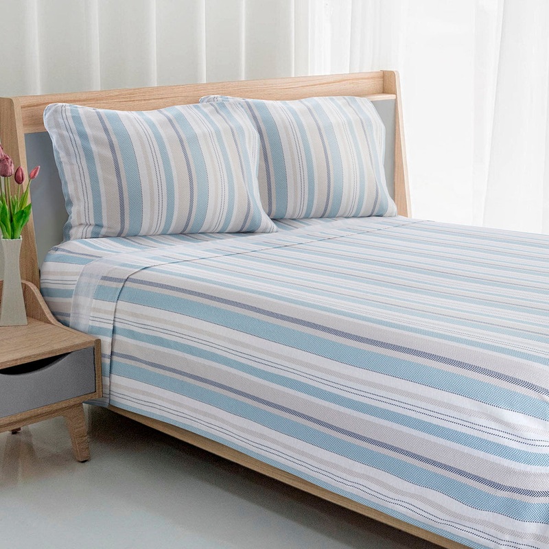 Printed Cotton Flannel Sheet Sets Wildflowers Twin