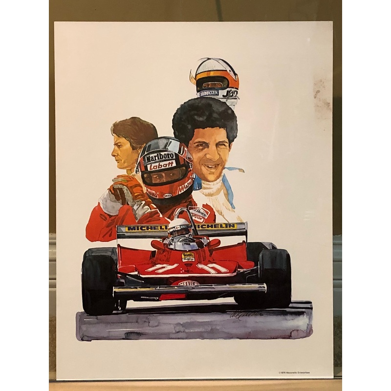 Gilles Villeneuve & Jody Scheckter & Ferrari 312 T4 Poster