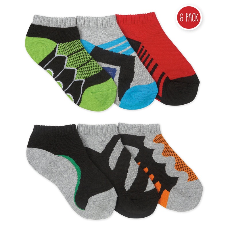 Boys Tech Sport Low Cut Socks 6-pair pack 1165 Infant 4- 5.5
