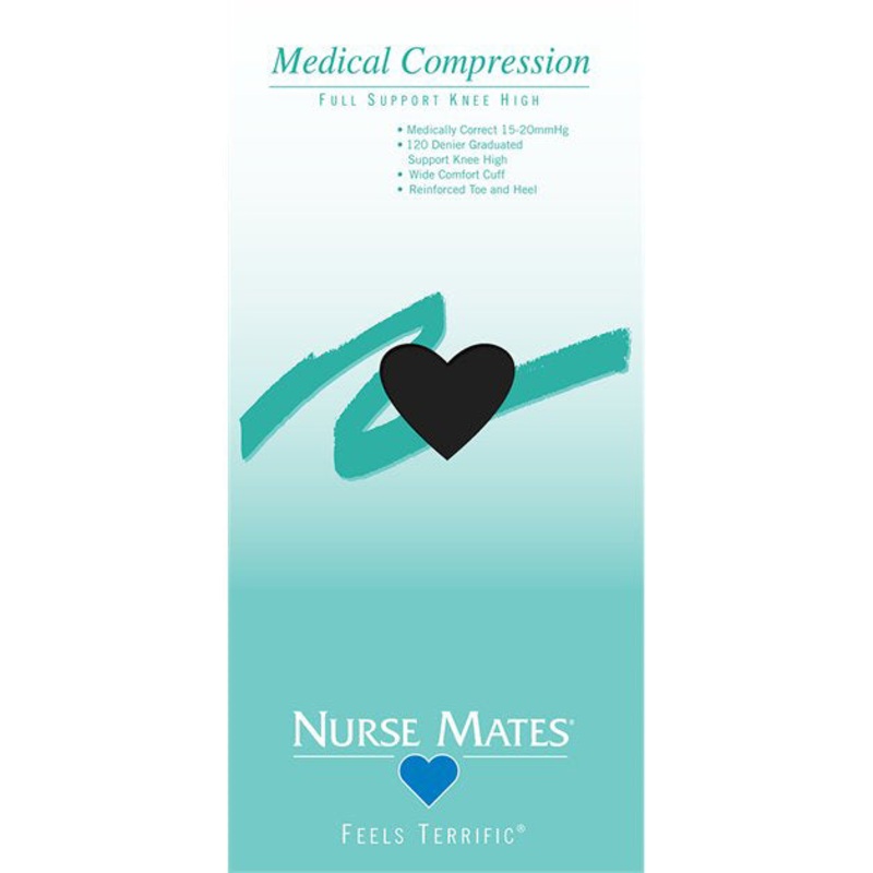 Women’s Medical Compression Knee High Socks Black A/B