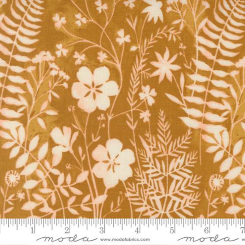 Brookside Collection Sun River Toile Cotton Fabric 36083 Gold