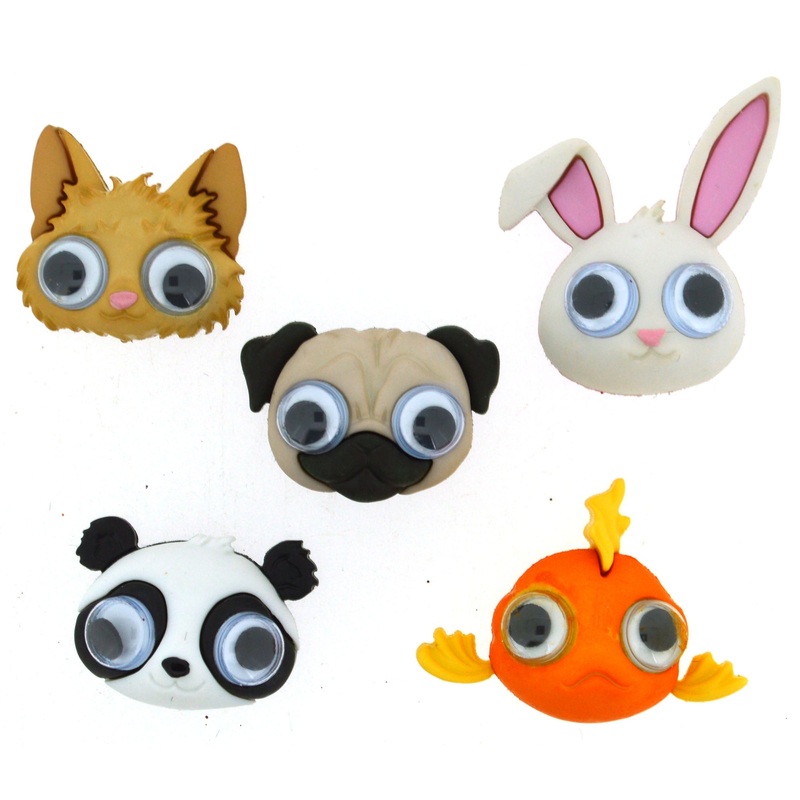 Buttons Google Eyed 9362