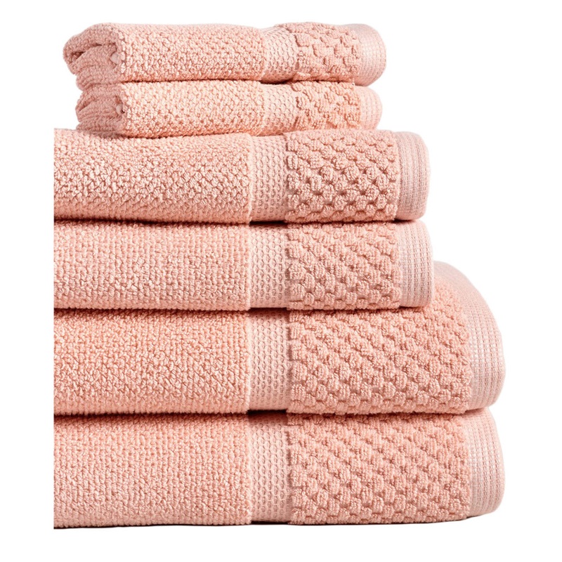 Diplomat Hotel Towels and Washcloths Coral Washcloth