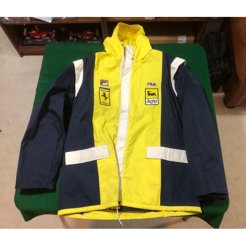 Ferrari F1 Team Rain Jacket Fila/Agip Yellow w/Black Sides (262)