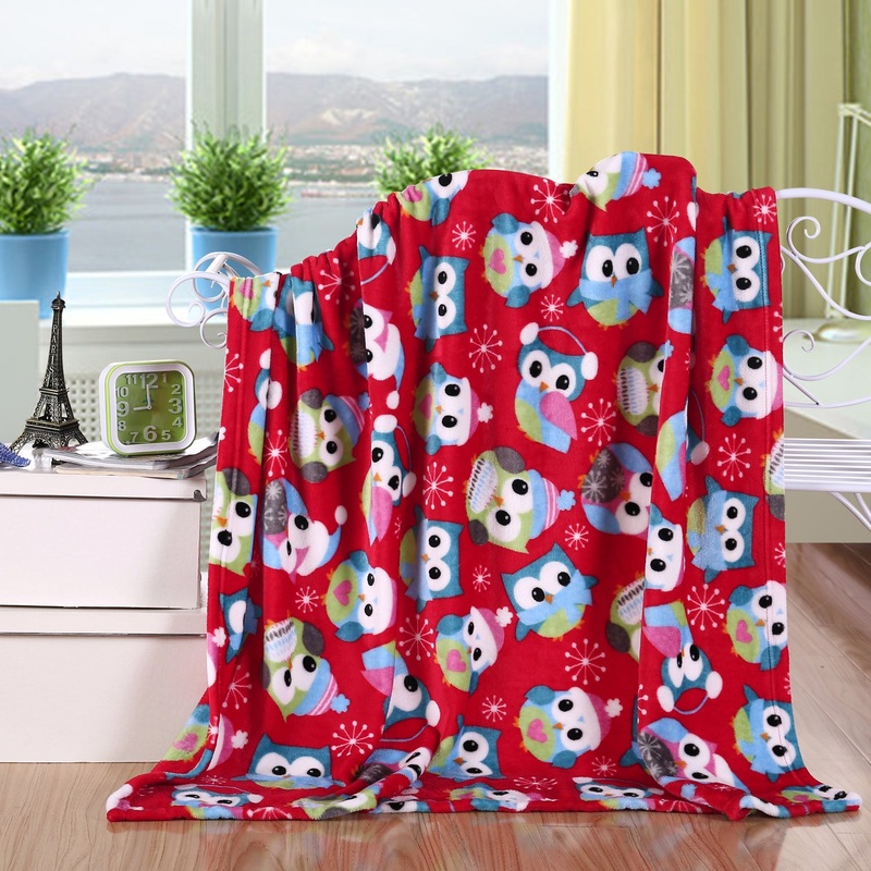 Plush Owl Throw Blanket OWL