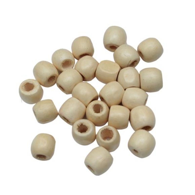 Wooden Oval Polished Beads CR873 12mm
