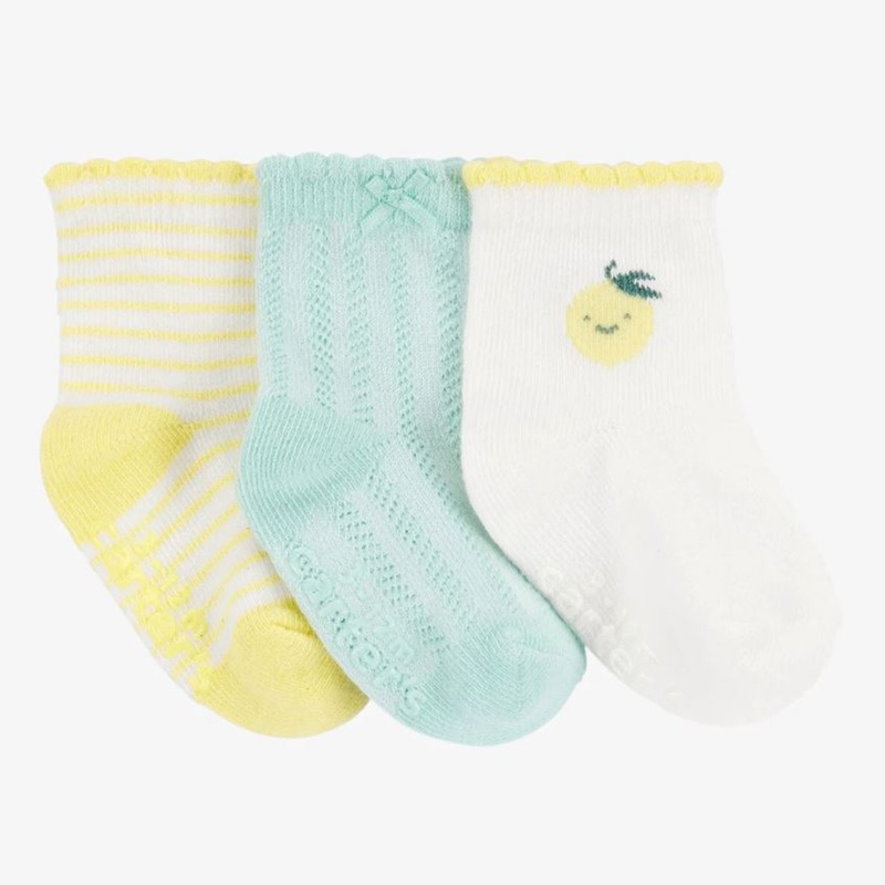 Baby Girls’ Lemon 3-Pack Socks 1S565510 Newborn