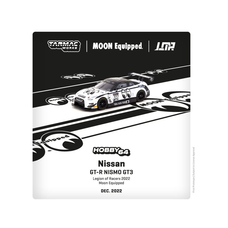 Tarmac Works 1:64 Nissan GT-R NISMO GT3 Legion of Racers 2022 Moon Equipped – Hobby64