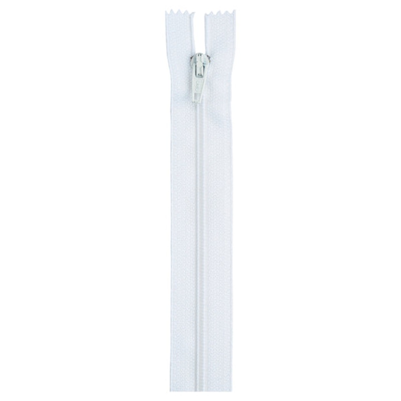 22-inch Polyester Zipper F72-22 White