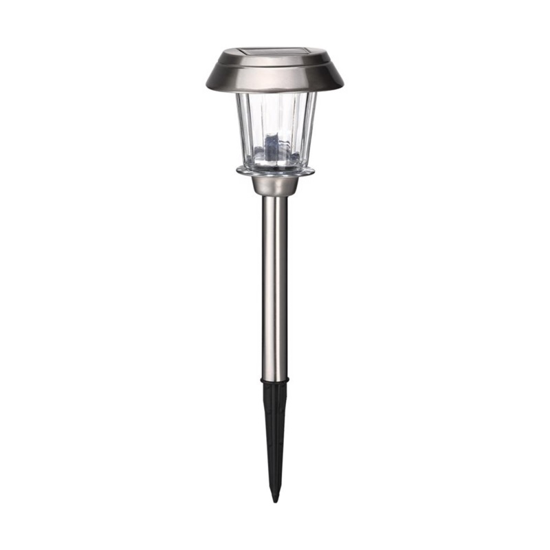 Brushed Nickel Solar Powered 0.2 W LED Light GLE738369S