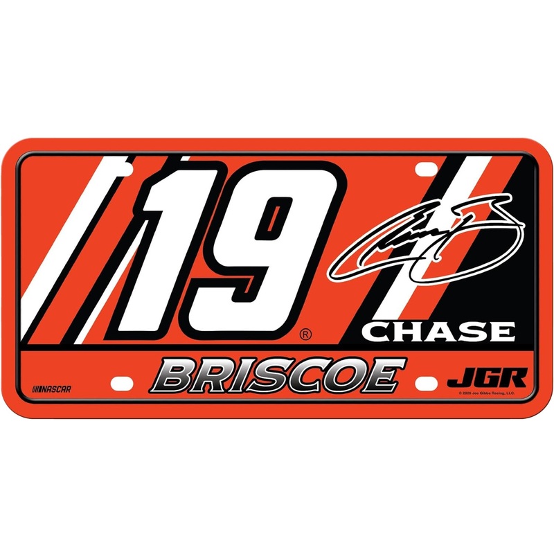 Chase Briscoe 2025 Metal #19 Automobile License Plate Tag
