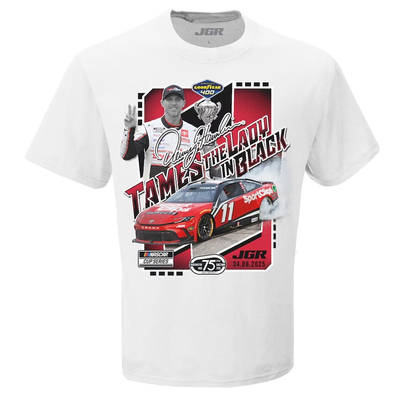 Denny Hamlin 2025 Darlington Race Win T-Shirt S