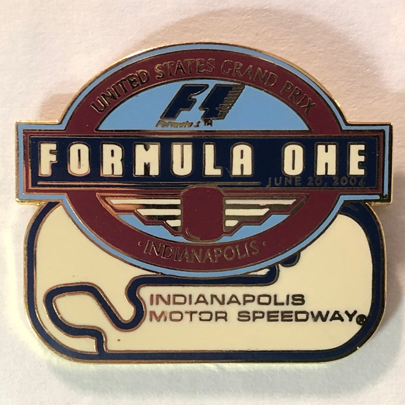 F1 2004 US Grand Prix Indianapolis Track Vintage Lapel Pin