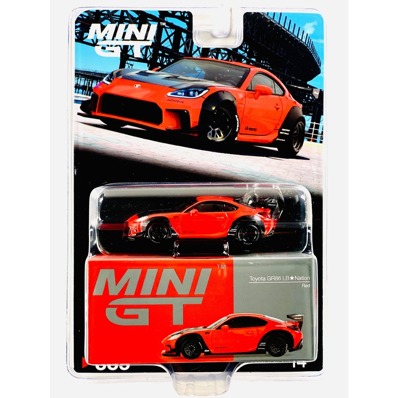 Mini GT Mijo Exclusive Toyota GR86 LB-Nation Red #885