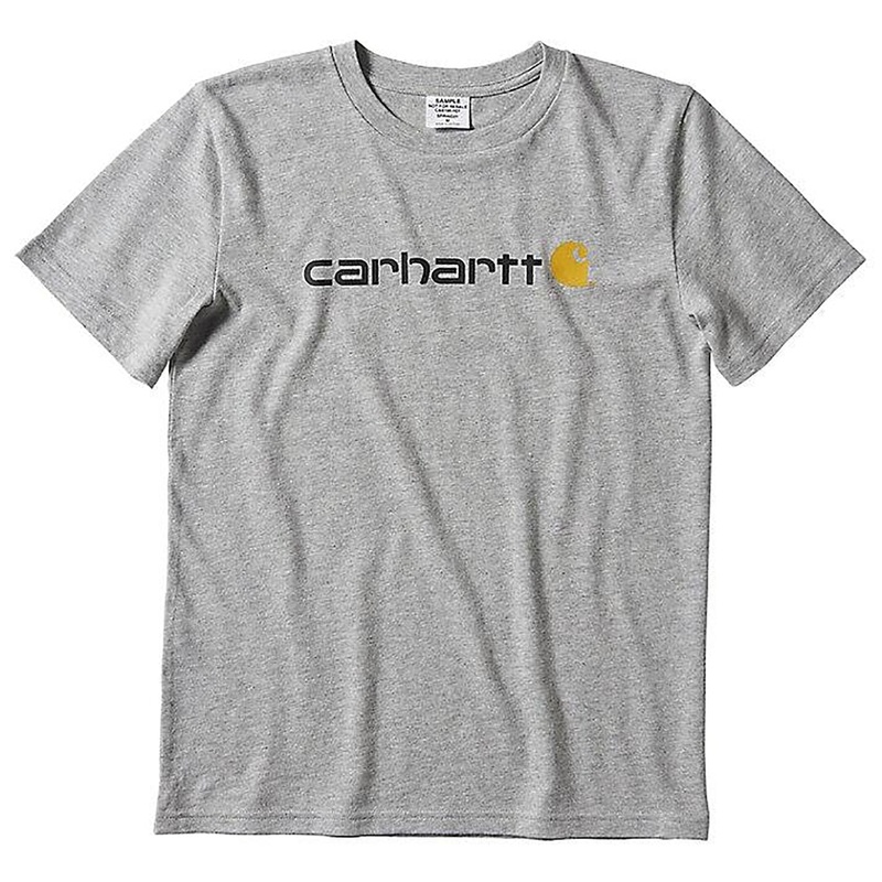 Youth Short-Sleeve Graphic Tee CA6156 Heather Gray Small