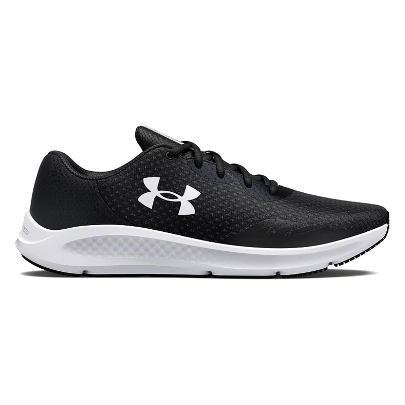 Men’s Charged Pursuit 3 Running Shoes 3024878 Black/White 9 Medium
