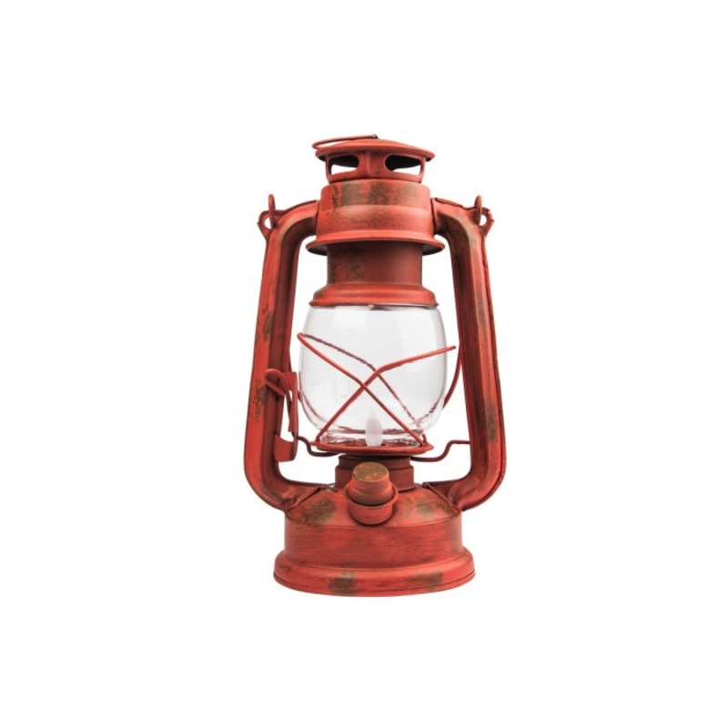 Old Red LED Lantern NEB-LTN-1004